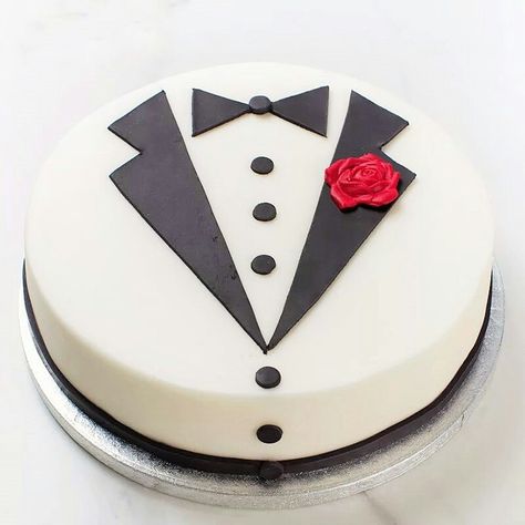 Tshirt Cake Ideas, Husband Cake Design, Tuxedo Cake Design, Groom To Be Cake Designs, Fathers Day Cake Design Ideas, Grooms Cake Ideas Simple, Groom To Be Cake, Birthday Cake For Papa, Gateau Baby Shower Garcon