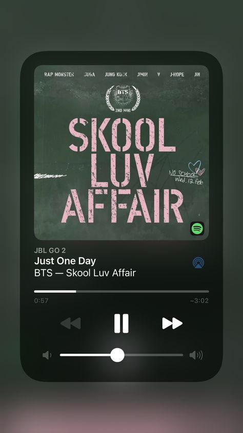 Bts Just One Day, Bts Skool Luv Affair, Bts Spotify, Skool Luv Affair, Iphone Music, Aesthetic Galaxy, Music Poster Ideas, Music Collage, Song Recommendations