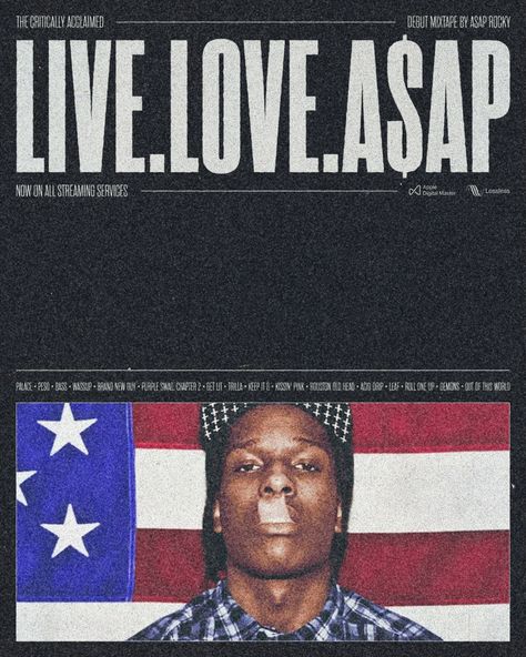 Concept Poster Design, Hip Hop Background, Asap Rocky Poster, Rocky Poster, Printable Wall Collage, Concept Poster, Pretty Flacko, Hype Wallpaper, Living Room Poster