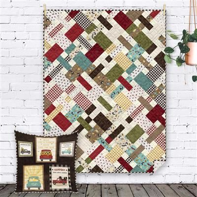 Picnic FQ Quilt by Cluck Cluck Sew Picnic Quilt Pattern, Happy Day Farm, Cluck Cluck Sew, Picnic Quilt, Plaid Quilt, Quilt Binding, Lap Quilt, Christmas Quilts, Quilt Kit