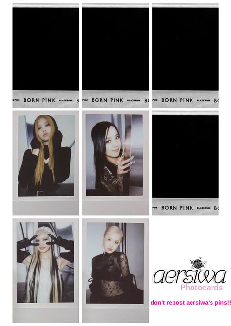 DO NOT REPOST Born Pink Photocard, Pink Photocard, Blackpink Photocards, Old Pc, Photo Cards Diy, Pc Template, Photocard Template, Blackpink Born Pink, Polaroid Pictures