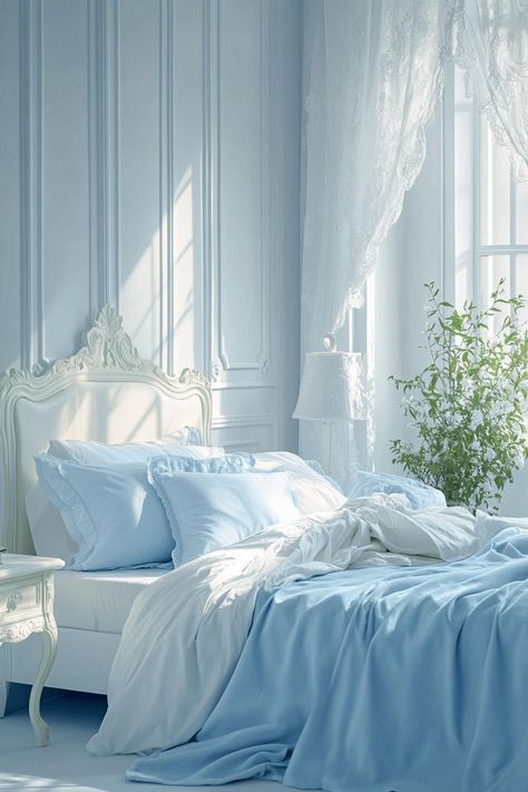 21 French Blue Bedroom Ideas for Timeless Elegance French Blue Bedroom, Blue Bedroom Ideas, Blue Bedroom, French Blue, Bedroom Ideas, Timeless Elegance, Bedroom, Blue