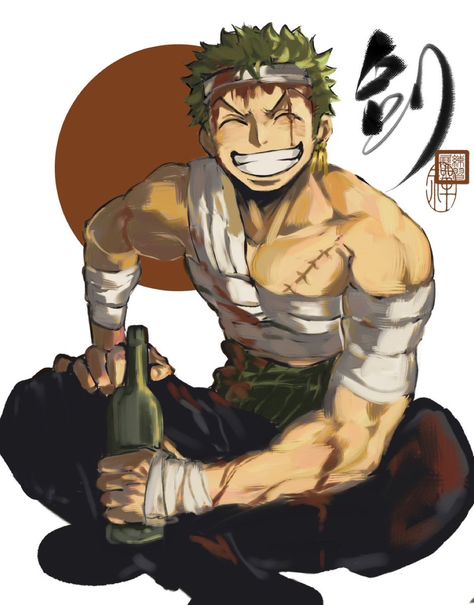 Zoro Fanart, One Piece Fairy Tail, رورونوا زورو, Zoro Roronoa, Fandom Drawing, Snk Cosplay, One Piece Crew, One Piece Man, Body Base Drawing