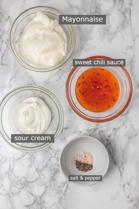 Sweet Chili Mayo Recipe - cravingsmallbites.com Sweet Chili Wrap, Chilli Mayo Recipe, Sweet Chili Mayo Sauce, Chili Mayo Sauce, Sweet Red Chili Sauce, Antipasto Appetizer, Sweet Chili Sauce Recipe, Easy Dipping Sauce, Bread Dipping Oil