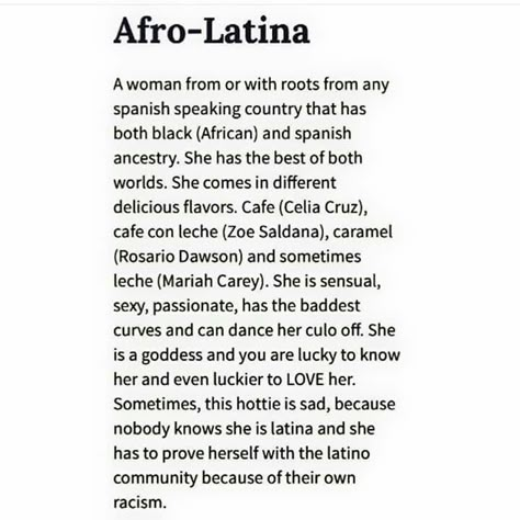 Afro Latina Latina Culture, Latina Art, Latina Aesthetic, Ego Tripping, Afro Cuban, Mexican Culture Art, Puerto Rican Culture, Spanish Woman, Spanish Speaking Countries