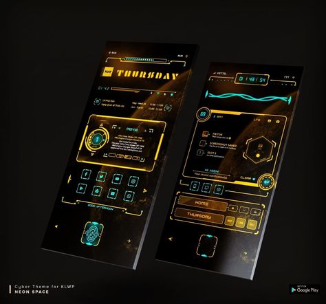 Futuristic Phones, Futuristic Interface, Hud Design, Futuristic Hud, Smooth Animation, Cyberpunk Tech, Neon Space, Futuristic Typography, Science Gadgets