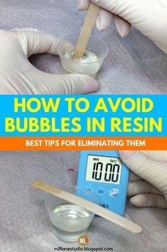 Getting Bubbles Out Of Resin, How To Get Rid Of Bubbles In Resin, How To Get Bubbles Out Of Resin, How To Work With Resin How To Use, Easy Epoxy Projects, Resin Tips, Resin Bubble, Epoxy Crafts, How To Make Resin