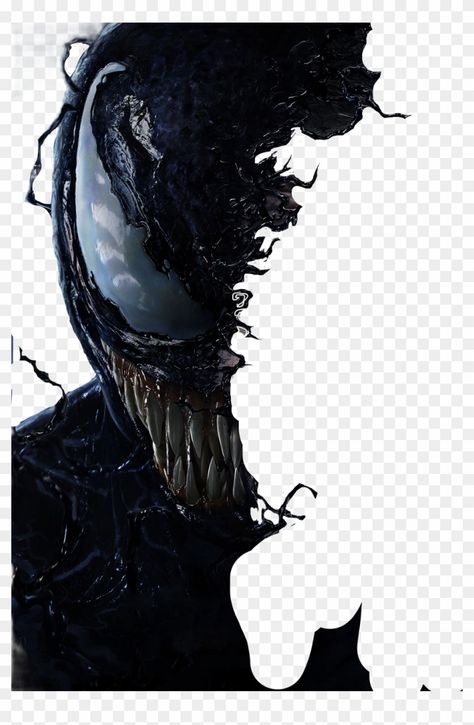 Venom Template, Venom Half Face, Venom Portrait, Spiderman And Venom, Venom Design, Venom Mask, Venom Pictures, Carnage Venom, Venom Aesthetic