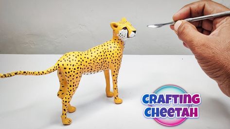 Clay Sculpting: How to Make Animals with clay, making clay CHEETAH very ... Clay Bird, Clay Sculpting, Minion Cake, Clay Craft, Polymer Clay Animals, Welcome Friends, Animals Art, Clay Animals, Sculpting Clay