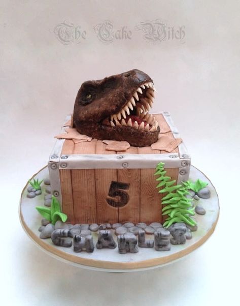 Not perfect, but enjoyed working on it. The T-Rex head is fondant with sms, used dusting and hand painting on white fondant. Mesa Candy Bar, Jurassic World Cake, T Rex Cake, Dinosaur Birthday Cake, White Fondant, Dino Cake, Dinosaur Head, Dinosaur Birthday Cakes, 4th Birthday Cakes