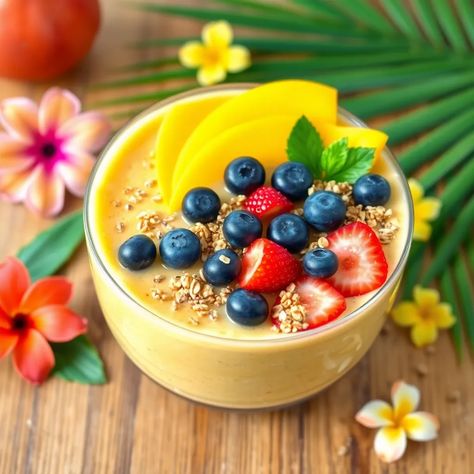 Start your day with a tropical twist! 🥭🍌 Dive into this Mango Tango Smoothie Bowl now! #HealthyBreakfast #SmoothieBowl Mango Tango Smoothie, Mango Tango, Tropical Twist, Smoothie Bowl, Tango, Healthy Breakfast, Smoothie, Mango, Twist