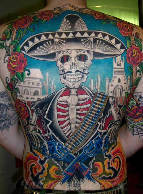 mexikaner mexican skull , mariachi tattoo von tanina palazzolo Mexican Tattoo Art, Mariachi Tattoo, Stamp Artwork, Mexico Tattoo, Gang Tattoos, Mexican Tattoo, The Aztecs, Wild Tattoo, Sugar Skull Tattoos