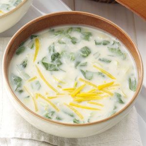 Creamy Spinach & Potato Soup - 6PP Spinach Potato Soup, Spinach Potato, Spinach Soup Recipe, Easy Ham, Creamy Potato Soup, Spinach Soup, Potato Soup Recipe, Creamy Spinach, Creamy Potato