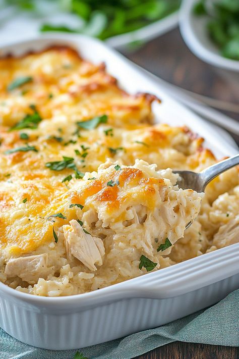 Rice Casseroles, Angel Chicken, Casserole Dish Set, Chicken And Rice Dishes, Chicken Rice Casserole, One Pan Chicken, Fall Foods, Rice Dish, Chicken Spaghetti