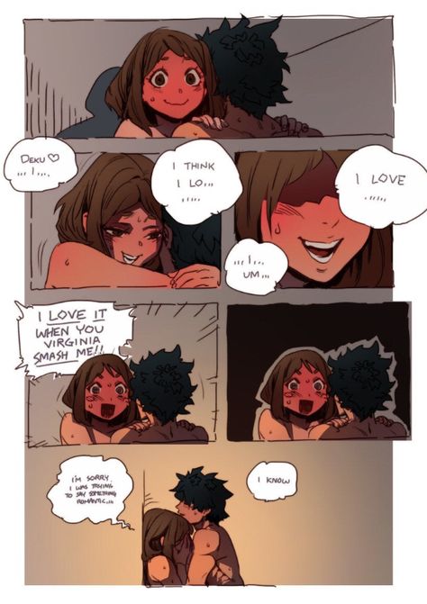 Deku X Ochako, Midoriya X Uraraka, Izuku X Ochako, Deku X Uraraka, Ochako Uraraka, Fan Comic, Boku No Hero Academia Funny, My Hero Academia Episodes, Know Your Meme