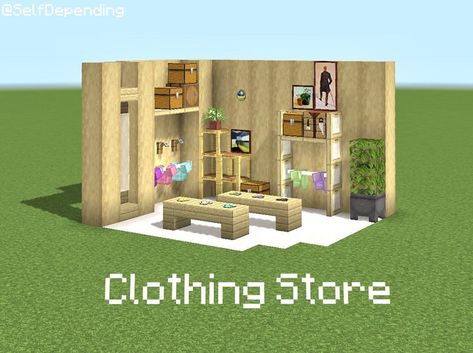 3,502 Likes, 23 Comments - — ASHLEY (@selfdepending) on Instagram: “minecraft: clothing store currently making chocolate chip pancakes! they look so good !! ...oh…” Minecraft Furniture Store, Clothing Store Minecraft, Minecraft Clothes Shop, Minecraft Clothing Store, Minecraft Stores Building, Minecraft Stores, Minecraft Printables, Minecraft Seed, Making Chocolate