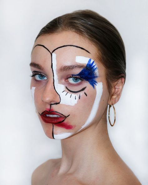 Artsy Makeup, Painting Faces, Pablo Picasso Paintings, Picasso Style, His Style, Cubism Art, Creative Photoshoot Ideas, Sfx Makeup, Fantasias Halloween