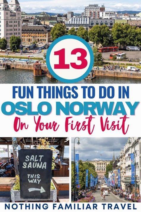 13 Fun Things to do in Oslo Norway On Your First Visit Things To Do In Oslo Norway, Norway Honeymoon, Scandinavia Trip, Oslo Travel, Norway Vacation, Norway Trip, Anniversary Cruise, Europe 2024, Scandinavia Travel