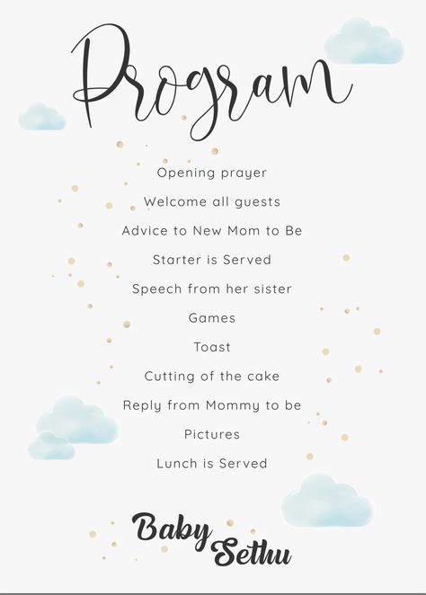 Opening Prayer, New Moms, Baby Shower, Shower