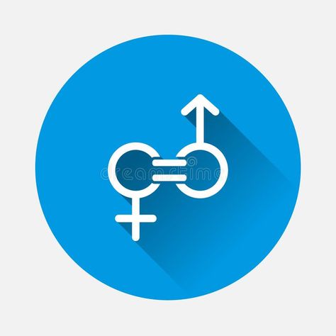 Gender equality vector icon on blue background. Flat image sign. Man and woman a #Sponsored , #PAID, #PAID, #vector, #Gender, #equality, #icon Gender Equality Logo, Gender Performance, Gender Myths, Female Equality, Gender Determination, Sign Illustration, Graffiti Doodles, Human Logo, Gender Inequality