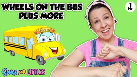 Wheels On The Bus + More Nursery Rhymes & Kids Songs - Educational Videos for Kids & Toddlers - YouTube Baby Rhymes Video, Kids Rhymes Songs, Children Rhymes, Nursery Rhymes Toddlers, Rhymes For Toddlers, Rhyming Preschool, Best Nursery Rhymes, Nursery Rhymes Preschool, Rhymes Video