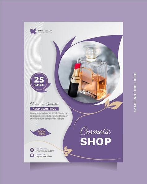 Cosmetic sale center template flyer and ... | Premium Vector #Freepik #vector #hair-poster #beauty-poster #skin-care-flyer #spa-poster Skin Care Brochure, Skin Care Poster Design, Cosmetic Poster Design, Spa Poster, Cosmetic Poster, Brochures Design, Spa Flyer, Hair Poster, Beauty Flyer