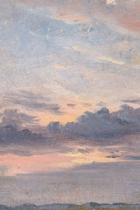 Cloud Study, Sky Painting, Japanese Graphic Design, Aesthetic Painting, Aesthetic Pastel Wallpaper, Pastel Wallpaper, Painting Inspo, Sky Aesthetic, Pastel Aesthetic