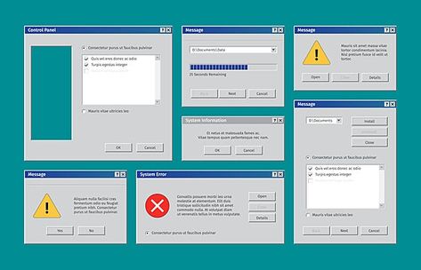 cross,sign,window,tabs,pop,ui,web,computer,notification,dialog,collection,vector,pc,retro,system,fault,interface,desktop,up,windows,error,critical,garish,frame,boxes,warning,danger,alert,crash,vintage,screen,operating,report,design,explorer,user,bar,illustration,mockup,defect,failure,software,box,old,popup,button,bug,digital,template,page,program,icon,templates,message,symbol,problem Old Windows Interface, Notification Template, Illustration Mockup, Bar Illustration, Windows Error, Old Web, Program Icon, Cross Sign, Medical Business