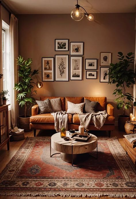 New York Style Apartment Living Room, Small Comfy Living Room Ideas, Odd Shape Living Room Layout, Small Therapy Room, Cozy Living Room Boho, Vision Board Living Room, Small Lounge Room Styling, Moroccan Modern Living Room, Small Living Room Designs Cozy