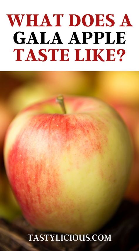 If you’re fairly new to apples you may be wondering what does a Gala apple taste like? Let’s take a look at their flavor, uses in the kitchen, as well as how to test whether you’re getting a good one. gala apple taste | gala apple vs fuji apple | Is Gala apple sweet or tart | Are Gala apples tasty | What Does A Gala Apple Taste Like | are gala apples good for baking | gala apple sugar content Fruits And Vegetables List, Vegetable Benefits, Fuji Apple, Green Juice Recipes, Gala Apples, Fruit Benefits, Apple Varieties, Winter Squash, Green Juice