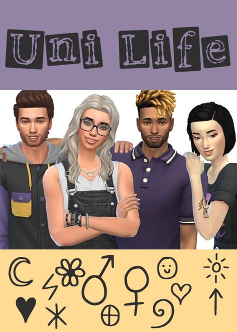 SakuraLeon : ♥ Uni Life ♥ 4 sim group pose for the Sims 4... Sims 4 Gallery Poses Group, Sims 4 Poses 4 People, Sims 4 Gallery Poses Friends, Friends Pose Sims 4, Sims 4 Gallery Poses, Gallery Poses, Sims Poses, Group Pose, Toddler Poses