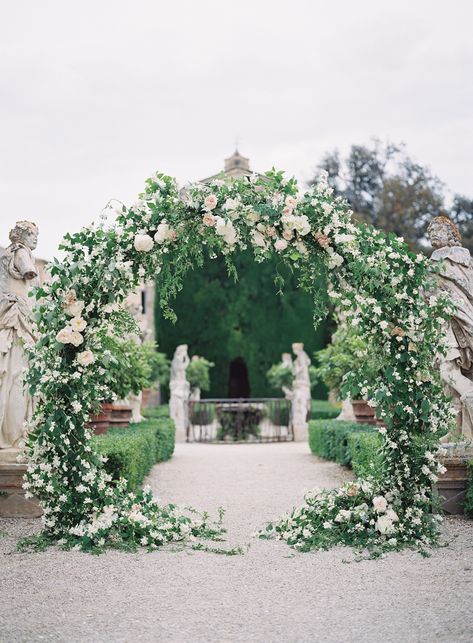 Stunning Italian wedding inspiration paying homage to art and history | Italy Wedding Inspiration | Gallery | Item 77 Italy Weddings, Wedding Locations California, Wedding Arbors, Pelican Hill, Wedding Arches, Moon Wedding, Wedding Arbour, Tuscan Wedding, Ceremony Inspiration