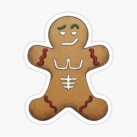 Ginger Cookies Christmas, Cookie Drawing, Gingerbread Man Decorations, Christmas Sugar Cookies Decorated, Merry Christmas Everybody, Gingerbread Cookies Decorated, New Years Cookies, Manly Decor, Cool Christmas