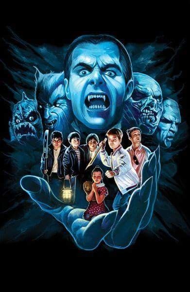 Horror Movie Poster Art : The Monster Squad 1987 by Abrar Amjal The Monster Squad, Monster Squad, The Living Dead, Horror Movie Icons, Horror Artwork, Horror Posters, Horror Movie Art, Classic Horror Movies, Horror Show