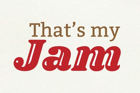 That's my Jam retro typography vector | free image by rawpixel.com / Yanin Jam Sticker Design, Jam Graphic Design, Jam Illustration, Cooking Illustration, Kitchen Illustration, Stickers Food, Slow Jams, Retro Typography, Fruit Jam