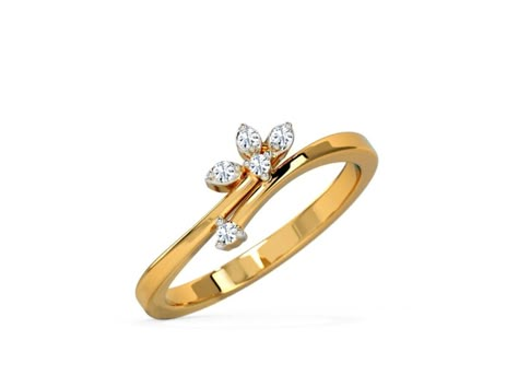 Girlish Ring Designs Gold, New Gold Ring Designs For Women, Rings For Women Gold Indian, Simple Ring Design, Diamond Finger Ring, Custom Gold Jewelry, Flush Setting, Ladies Rings, Gold Jewels Design