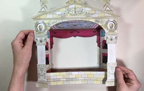 Make your own Victorian toy theatre | English Heritage Toy Theatre Printable Paper Models, Victorian Toys To Make, Paper Theatre Diy, Paper Theatre Printable, Victorian Gift Ideas, Theatre Diorama, Kids Theatre, Theatre Diy, Theater Art