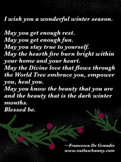 Happy Yule! My holiday wishes for you: http://www.outlawbunny.com/2015/12/15/i-wish-you/ Yule Wishes, Happy Yule, Yule Quotes, Pagan Christmas, Yule Celebration, Winter Solstice Celebration, Pagan Yule, Pine Candle, Happy Winter Solstice