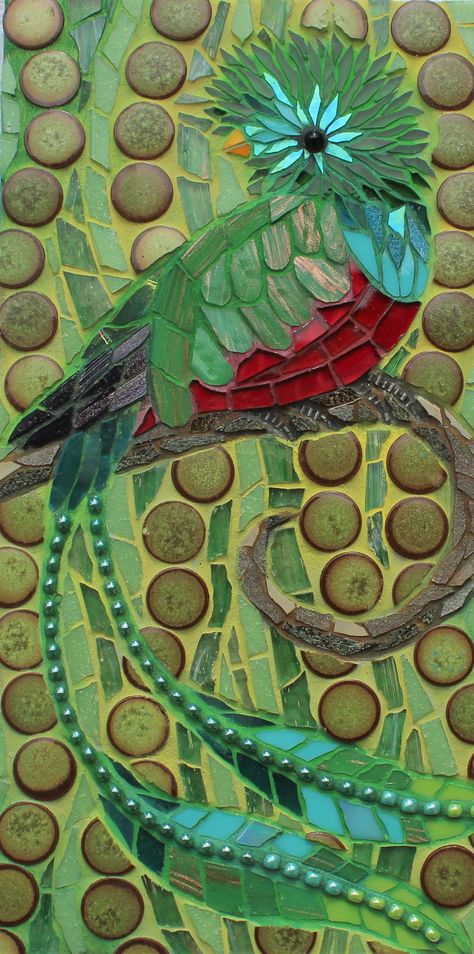 Quetzal Tattoo, Phoenix Art, Mayan Culture, Latin American Art, Rainy Day Crafts, Art Hobbies, Mosaic Artwork, Mosaic Diy, Mosaic Wall