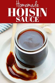 Homemade Hoisin Sauce Recipe, Homemade Hoisin Sauce, Asian Sauce, Homemade Spices, Chinese Dishes, Chinese Cooking, Hot Fudge, Stir Fry Recipes, Hoisin Sauce