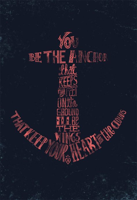 Lettering by Alejandro Giraldo, via Behance Mayday Parade, Navy Wife, The Anchor, S Tattoo, Tattoo Idea, Iphone 4s, Arctic Monkeys, The Words, Beautiful Words