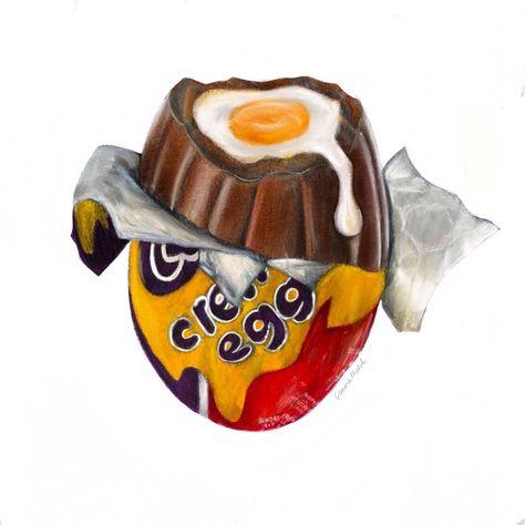 Gcse Art Food Title Page, Food Gcse Art, Sweet Drawings Candy, Food Art Gcse, Sweet Sketches, Confectionary Art, Chocolate Drawing, Sweets Art, Igcse Art