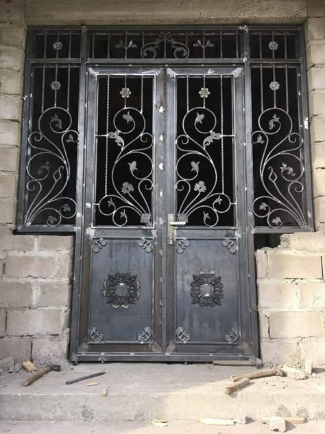 Steel Doors Kenya :Your Steel Welders & Fabricators. 8 Steel Doors Kenya Porte In Ferro, Window Grill Design Modern, Home Gate Design, Grill Gate, Iron Front Door, Grill Gate Design, Metal Doors Design, Steel Door Design, Iron Door Design