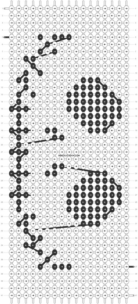 Alpha pattern #83026 | BraceletBook Nightmare Before Christmas Alpha Pattern, Nightmare Before Christmas Skeleton, Homemade Jewellery, Crochet Graphs, String Bracelet Patterns, Christmas Skeleton, Macrame Bracelet Diy, Artsy Jewelry, Circular Knitting Machine