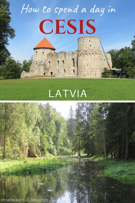 How to Spend a Day in the Historic Town of Cēsis Latvia | How Beautiful Life Is Latvia Countryside, Cesis Latvia, Latvijas Svētki, Latvian Nature, Sigulda Latvia, Travel Through Europe, European Cities, Eastern European, Nature Trail