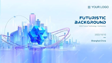 Premium PSD | Bright blue 3d business background Technology Event Design, Futuristic Key Visual, Backdrop Design Graphics, Technology Design Poster, Technology Banner Design, Uk Background, Key Visual Design Ideas, Event Backdrop Design, Technology Advertising