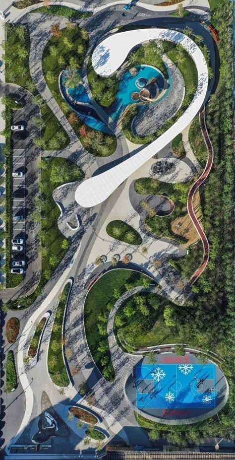 Parking Plan, Landscape Architecture Park, Landscape Architecture Plan, Landscape Design Drawings, Landscape Architecture Drawing, Urban Design Plan, Urban Landscape Design, Architecture Design Drawing, Park Landscape