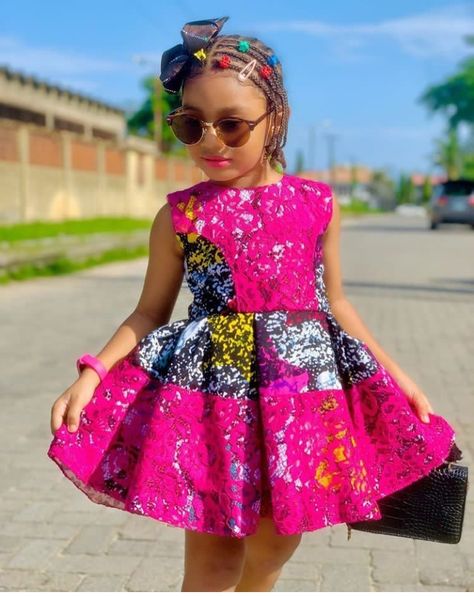 Ankaracrib – Celebrating African fashion Ankara Dress For Girl Child, Ankara Prom Dress, African Kids Clothes, Ankara Styles For Kids, African Babies, Ankara Dress Styles, African Dresses For Kids, African Wear Dresses, Kids Dress Wear