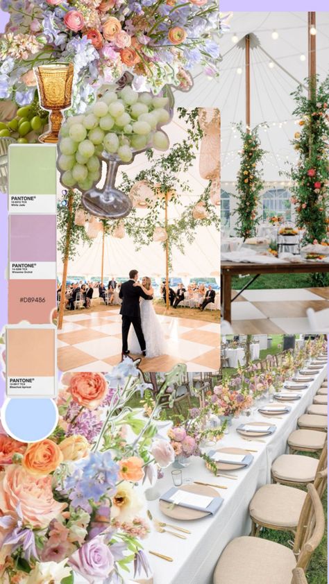 Monet Inspired Wedding, Pastel Wedding Decor, Monet Wedding, Pastel Wedding Decorations, Monet Inspired, Wedding Vision, Pastel Wedding, White Jade, Wedding Color Schemes