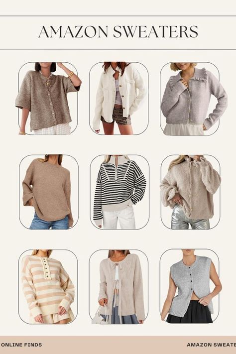 Looking for trendy and chic sweaters for fall and winter outfits? Check out my favorite sweaters from Amazon! Whether you're into classic neutral sweaters or a trendy new look, I've got the sweater inspiration you need. Explore my storefront for the latest trends and outfit ideas to stay chic and comfy all season long. Tap to shop! Taupe Sweater Outfit, Sweater Inspiration, Amazon Sweaters, Sweaters For Fall, Fall And Winter Outfits, Taupe Sweater, Neutral Sweaters, High Fashion Editorial, Fashion Trends Winter